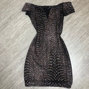 Little black glittery dress